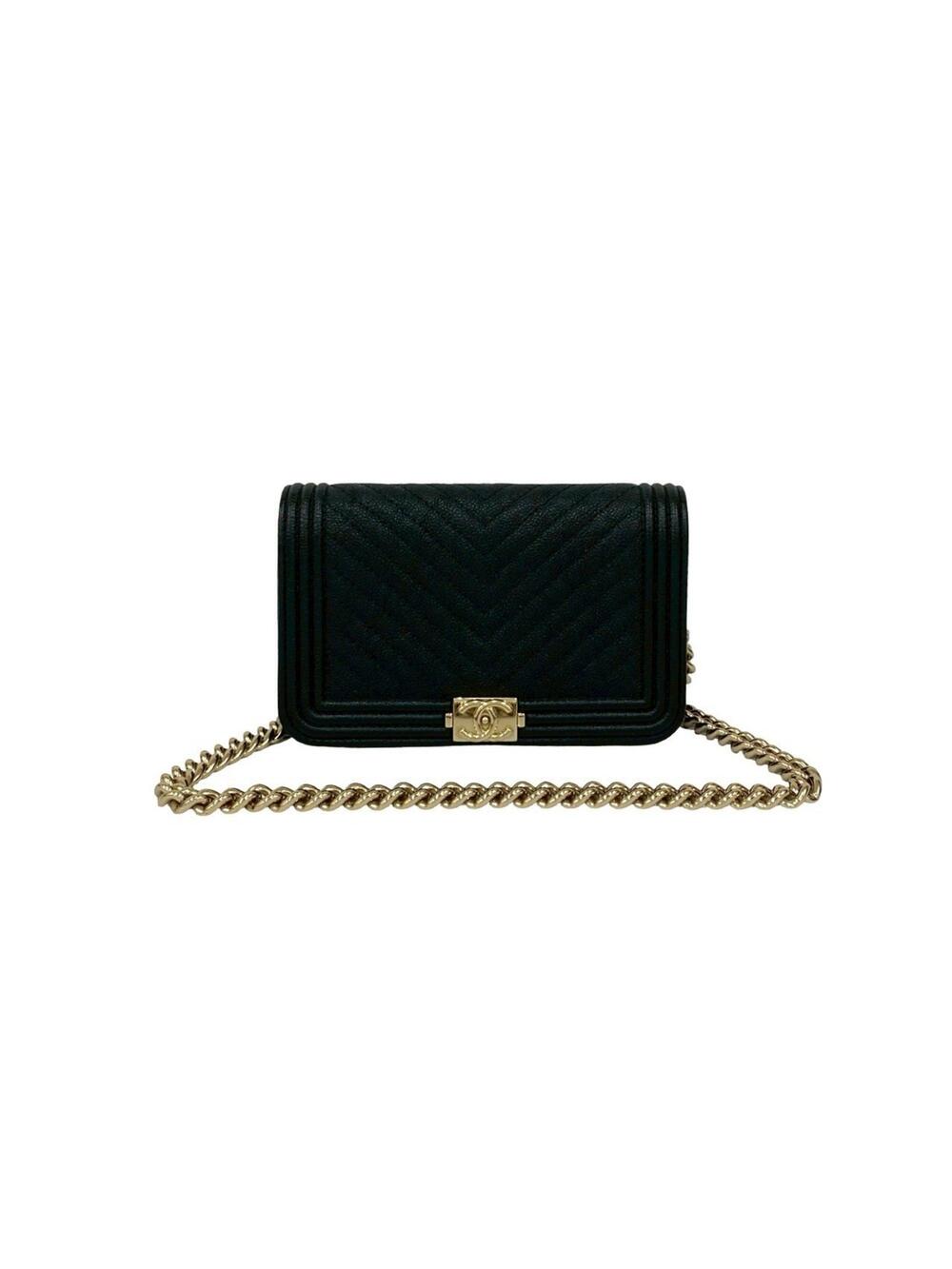 Chanel Boy Wallet On Chain Chevron #251708C28B